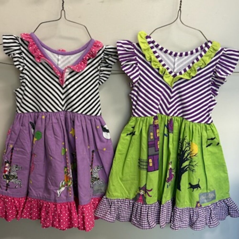 Lot of 2 Eleanor Rose Halloween Parade and Witch Rhonda dresses size 2